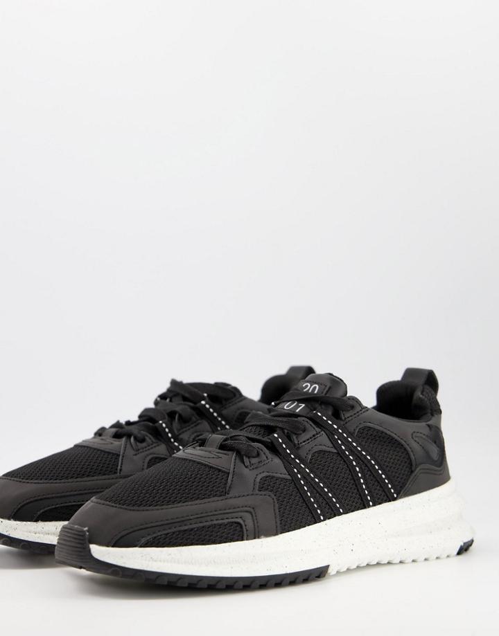 Bershka Runner Sneakers In Black