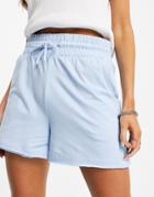 Chelsea Peers Lounge Shorts In Pale Blue-blues