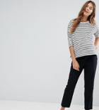 Asos Maternity Chino Pants With Under The Bump Waistband - Navy