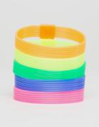 Asos Neon Rubber Bracelet Pack - Multi