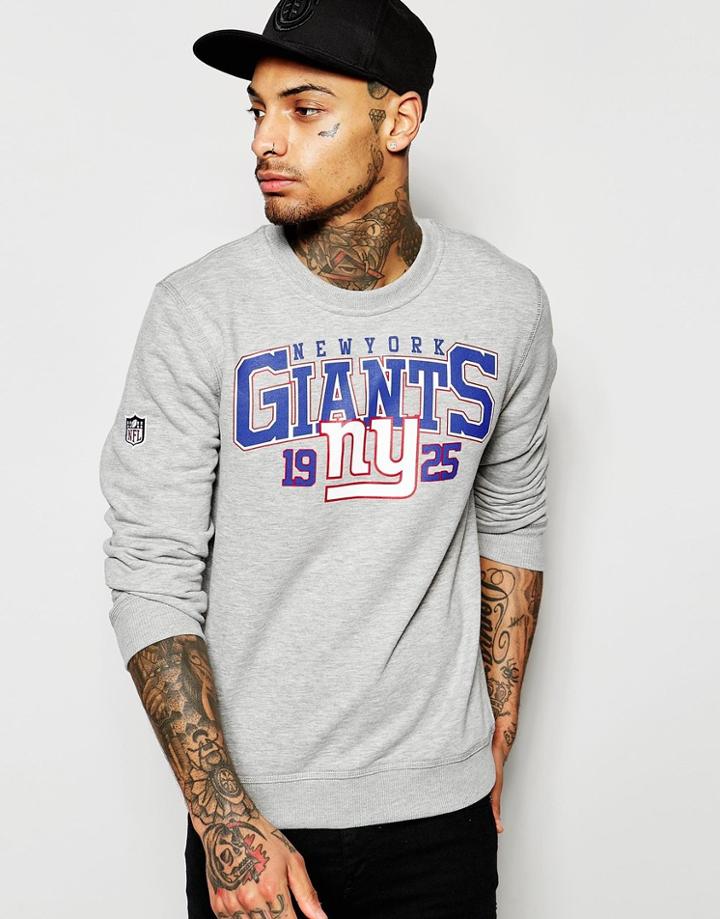 New Era Nfl Sweatshirt With Giants Logo - Gray