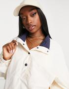 Asos 4505 Tennis Jacket With Contrast Lining-white