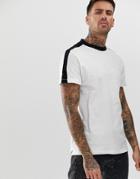 New Look Ringer T-shirt With Sleeve Stripe In White