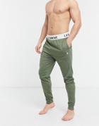 Le Breve Mix And Match Lounge Sweatpants In Forest Green