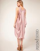 Asos Petite Exclusive Drape Oversize Dress - Gray