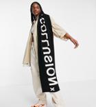 Collusion Unisex Logo Scarf In Black And White-multi