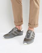 Boss Orange By Hugo Boss Orland Nylon And Suede Sneakers In Gray - Gray
