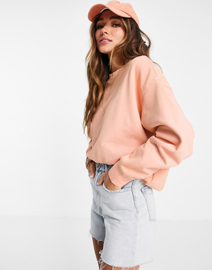 Levi's Crew Neck Sweatshirt In Peach-pink