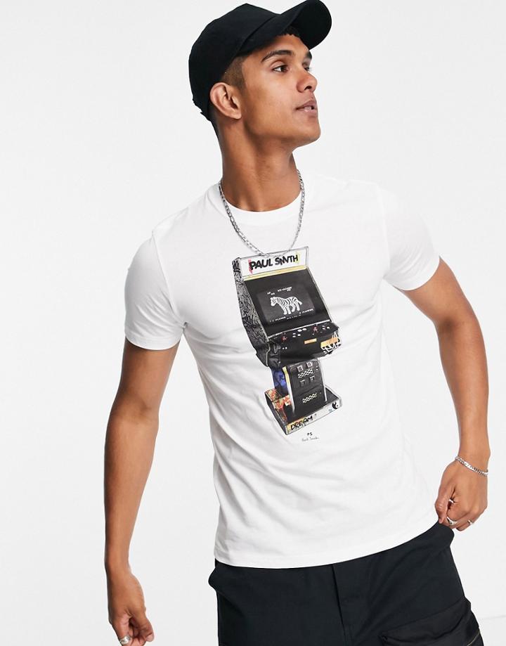 Ps Paul Smith Arcade Zebra T-shirt In White