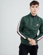 Pretty Green Tricot Track Jacket In Green - Green