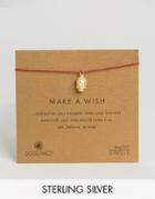 Dogeared Gold Plated 3d Buddha Make A Wish Linen Bracelet - Gold