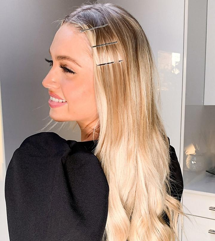 Designb London Exclusive Hair Pins Multipack X 12 In Silver