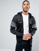 Ellesse Zip Through Panel Hoodie - Black