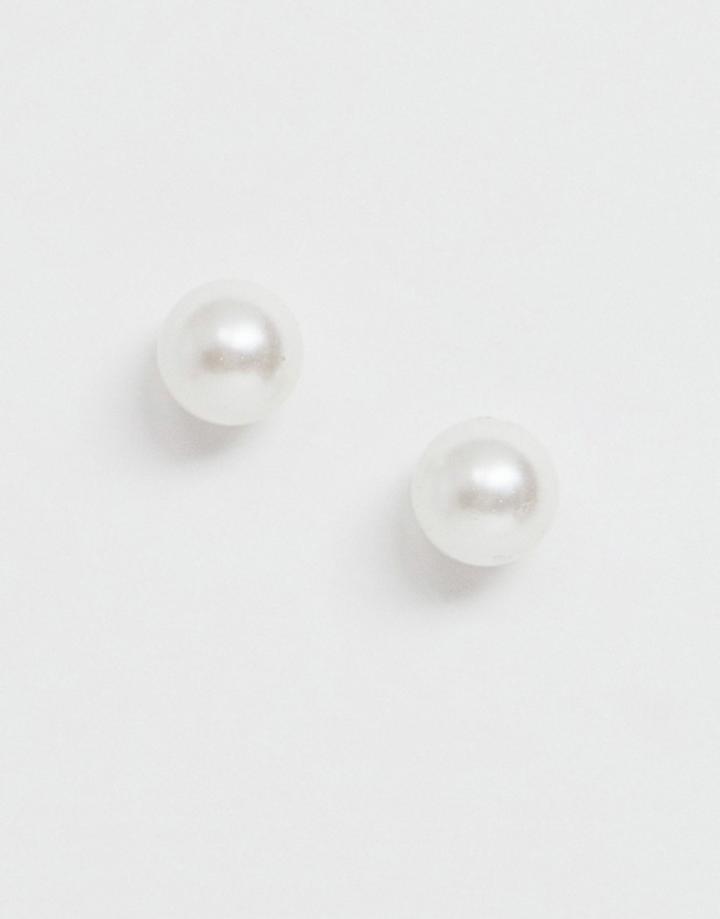 Krystal London Swarovski Pearl Sterling Silver 10mm Studs