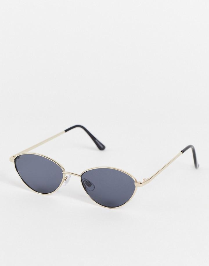 Maxdein Cateye Sunglasses With Gold Frame