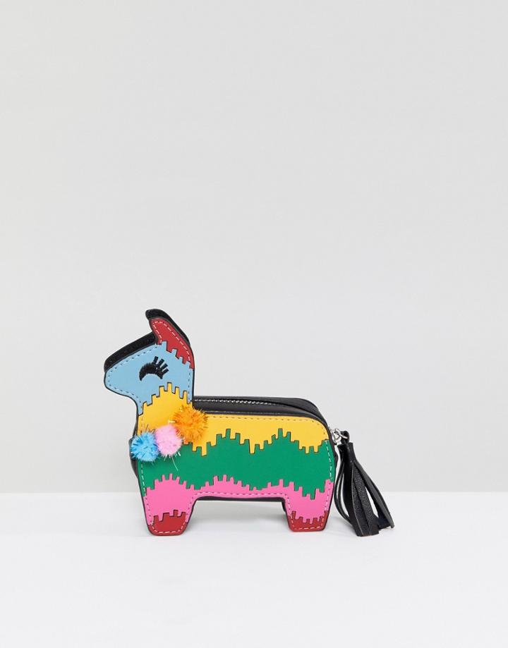 Asos Design Llama Purse - Multi