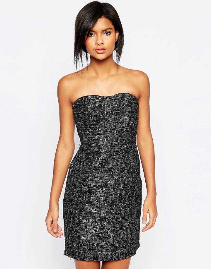 Vila Bandeau Dress - Black
