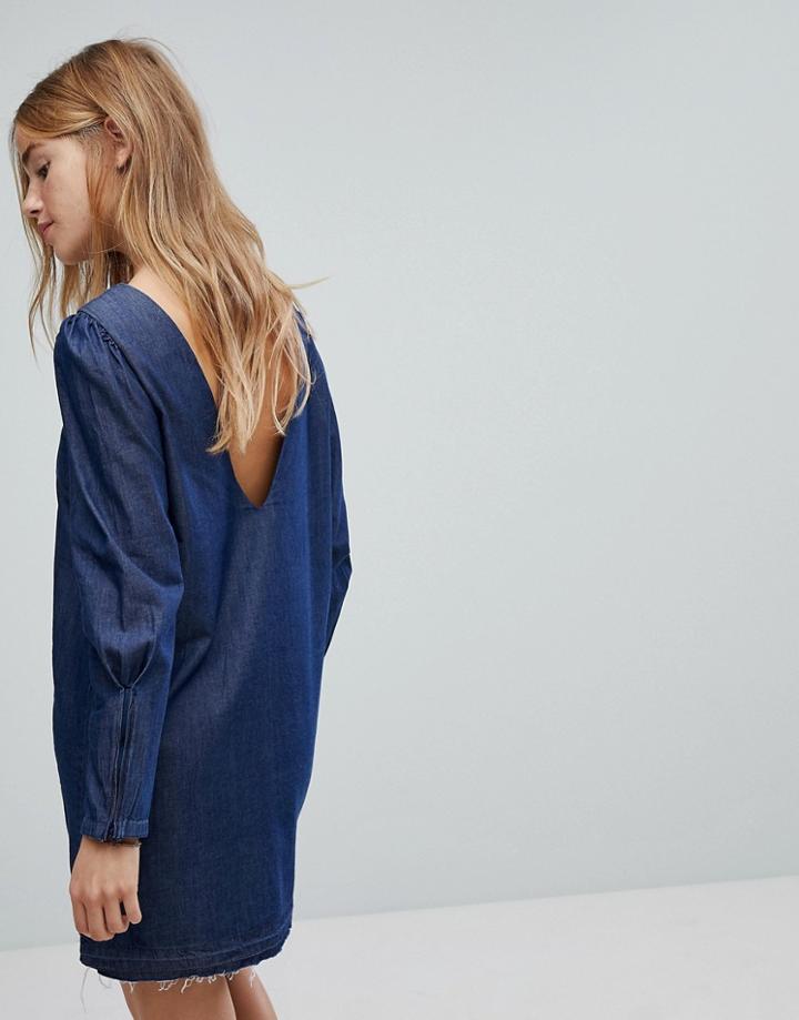 Only Denim Mini Dress-blue