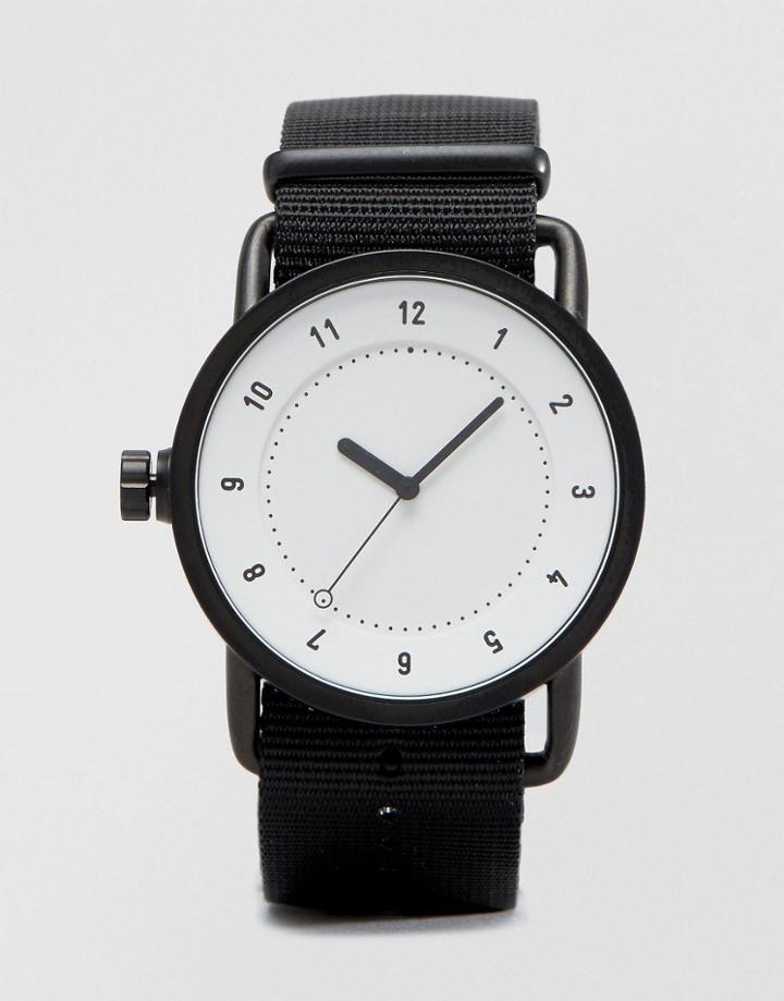 Tid No 1 Canvas Watch In Black - Black