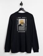 Billabong Backdrop Long Sleeve T-shirt In Black