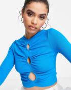 Sndys Natty Top In Turquoise-blue