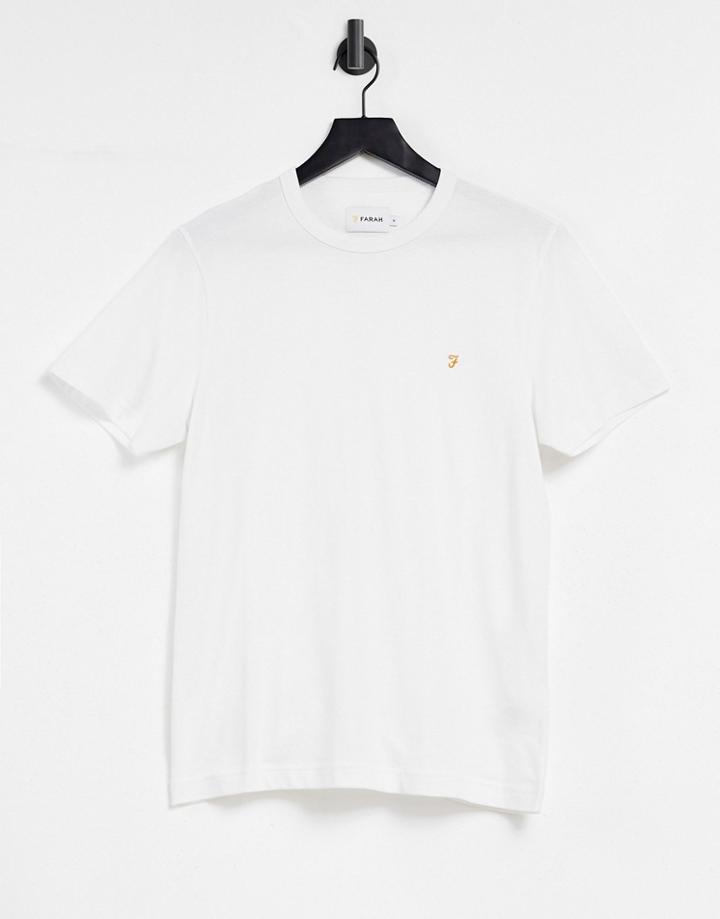 Farah Danny Organic Cotton T-shirt In White