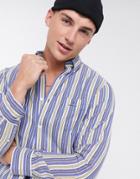 Gant Windblown Stripe Oxford Regular Fit Button-down Shirt In Crisp Blue-blues