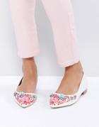 Asos Love Letter Embellished Ballet Flats - Multi