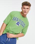 Jack & Jones Originals Oversized T-shirt With San Diego Print In Green
