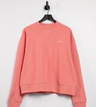 Collusion Unisex Oversized Cropped Sweatshirt In Pink - Part Of A Set