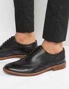 Aldo Bartolello Leather Brogue Shoes - Black
