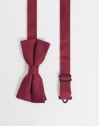 Twisted Tailor Bow Tie In Burgundy