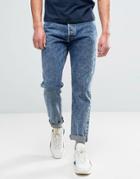Edwin Ed-45 Loose Tapered Jean Acid Wash Rainbow Selvage - Blue