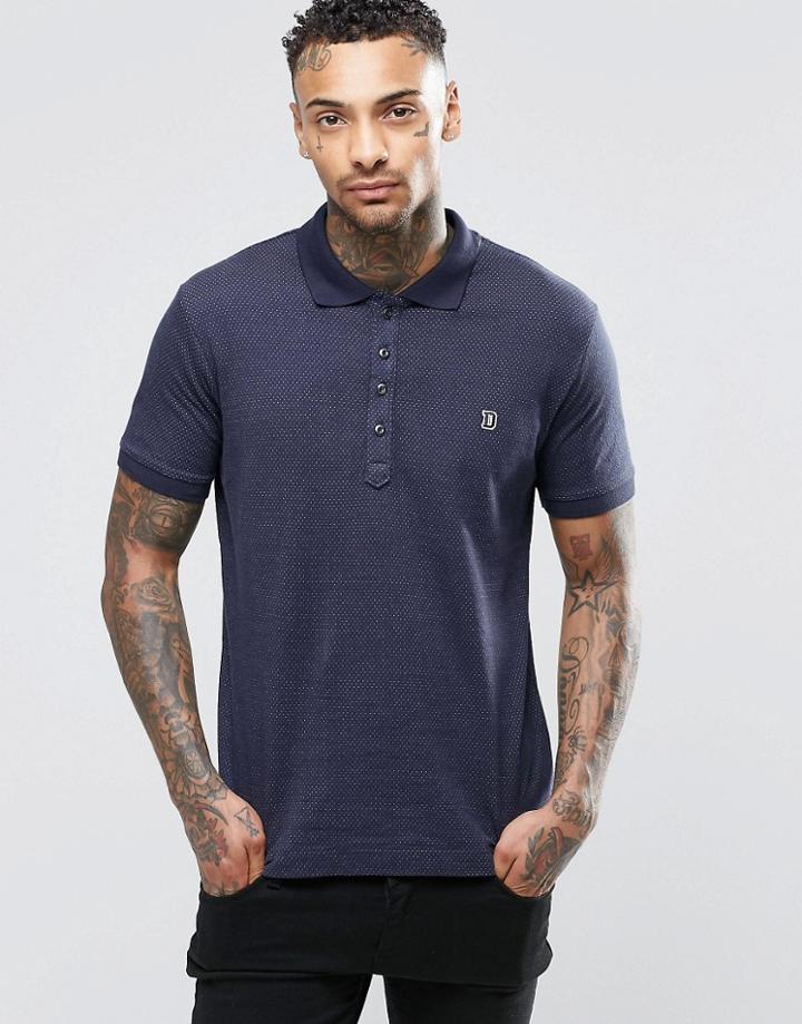 Diesel T-kalar-dots Jersey Polo - Navy