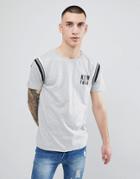 Boohooman T-shirt With Nyc Print In Gray - Gray