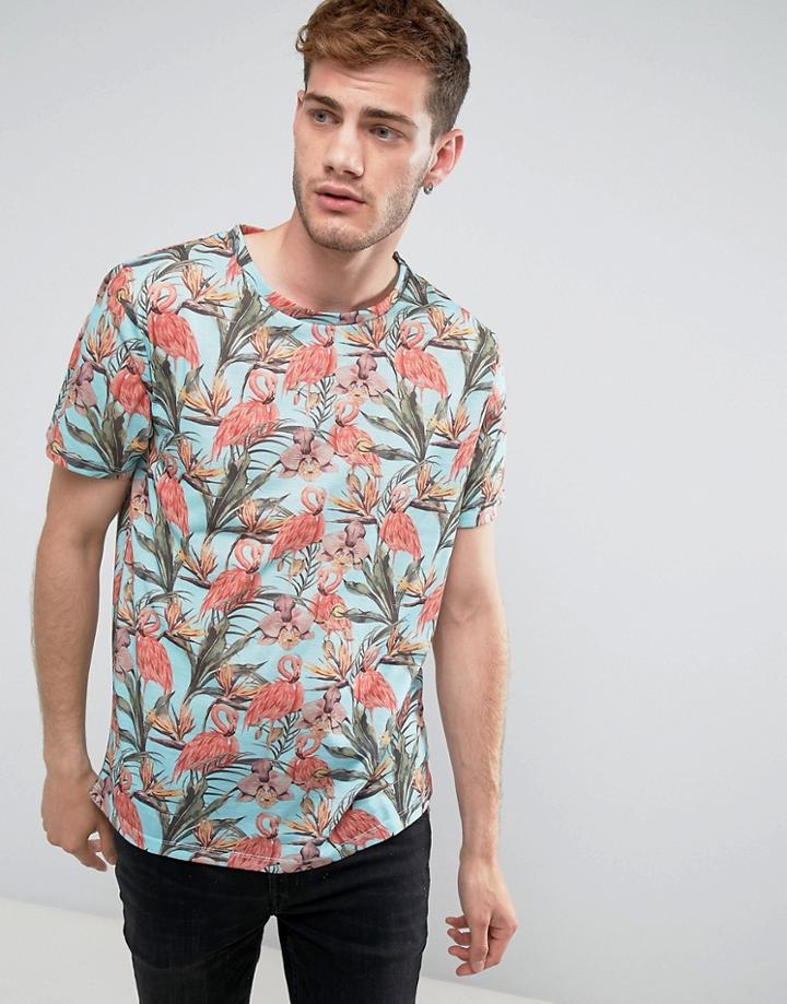 Ldn Dnm Paradise Printed T-shirt - Blue