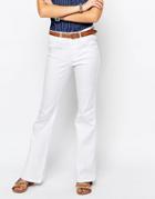 Only Royal High Waist Retro Flare Jeans - White