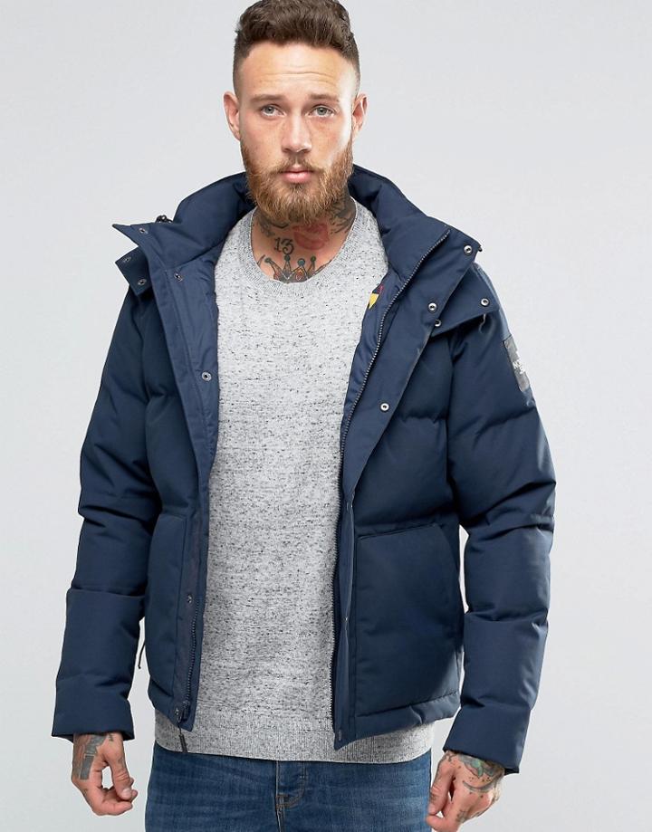 The North Face Box Canyon Down Jacket In Navy - Navy