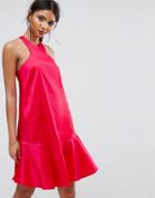 Y.a.s Studio Dress With Fluted Hem - Pink