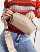 Claudia Canova Crossbody Barrel Bag In Beige-neutral