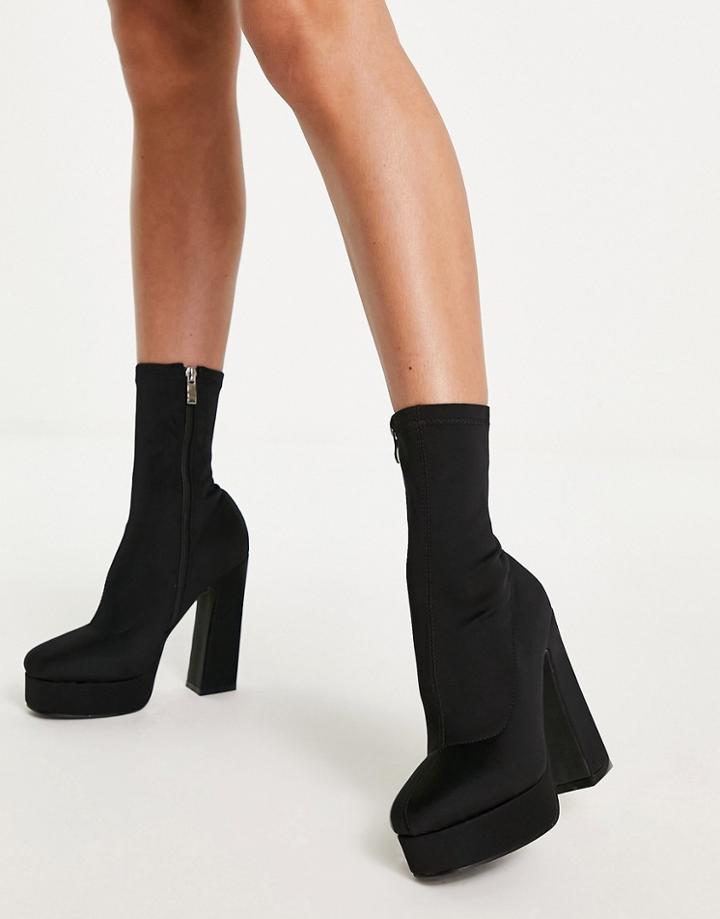 Bebo Clancy Heeled Ankle Boot In Black