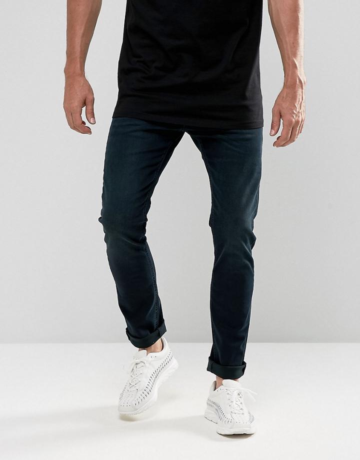 Lee Luke Blue Overdye Tint Skinny Jean - Blue