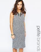 Noisy May Petite Sleeveless Knit Dress - Gray
