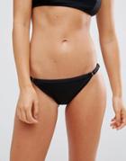 Rvca Solid Medium Bikini Bottom - Black