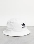 Adidas Originals Unisex Bucket Hat In White
