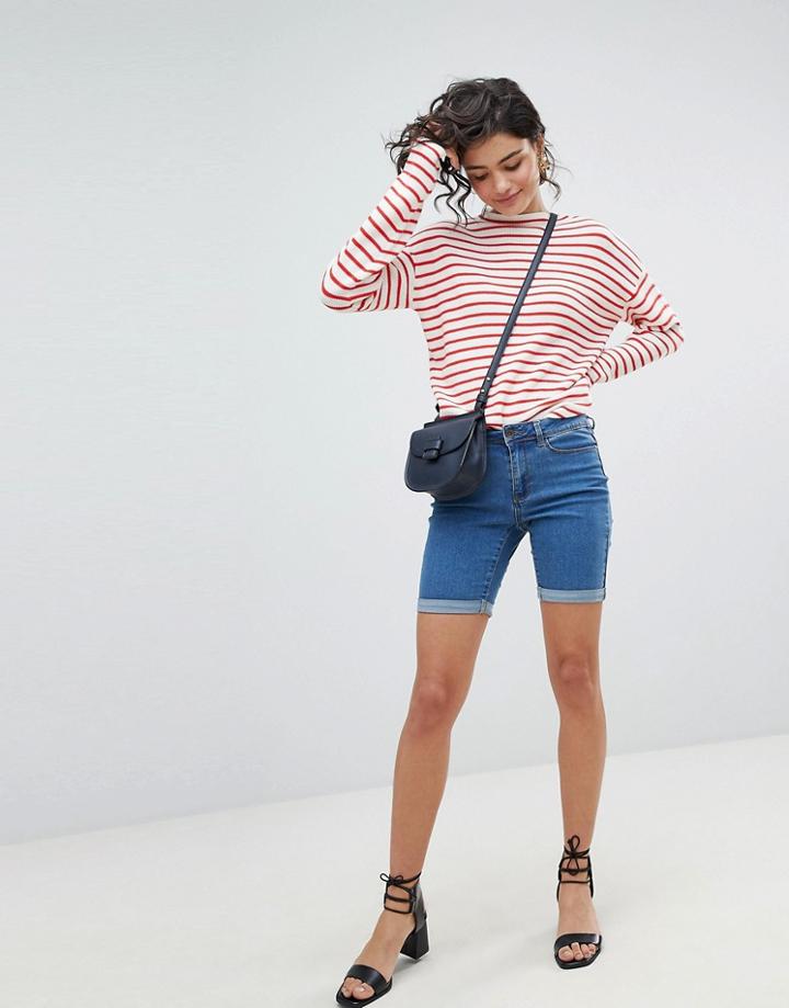 Vero Moda Long Shorts - Blue