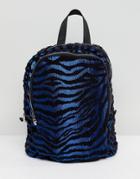 Asos Zebra Backpack - Blue