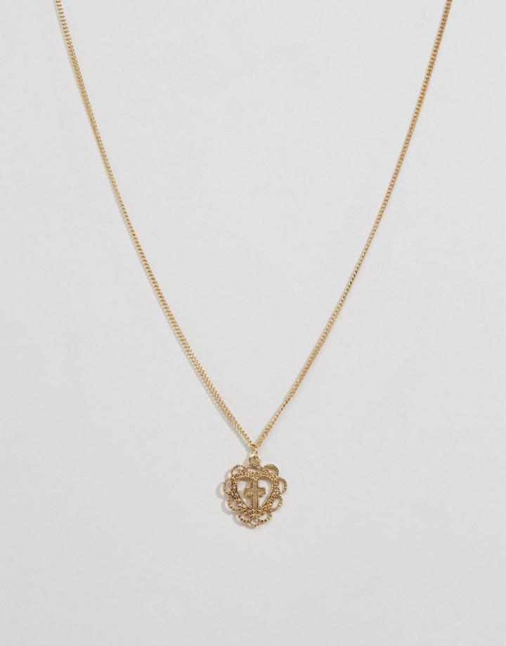 Asos Granny's Thrift Necklace - Antique Gold