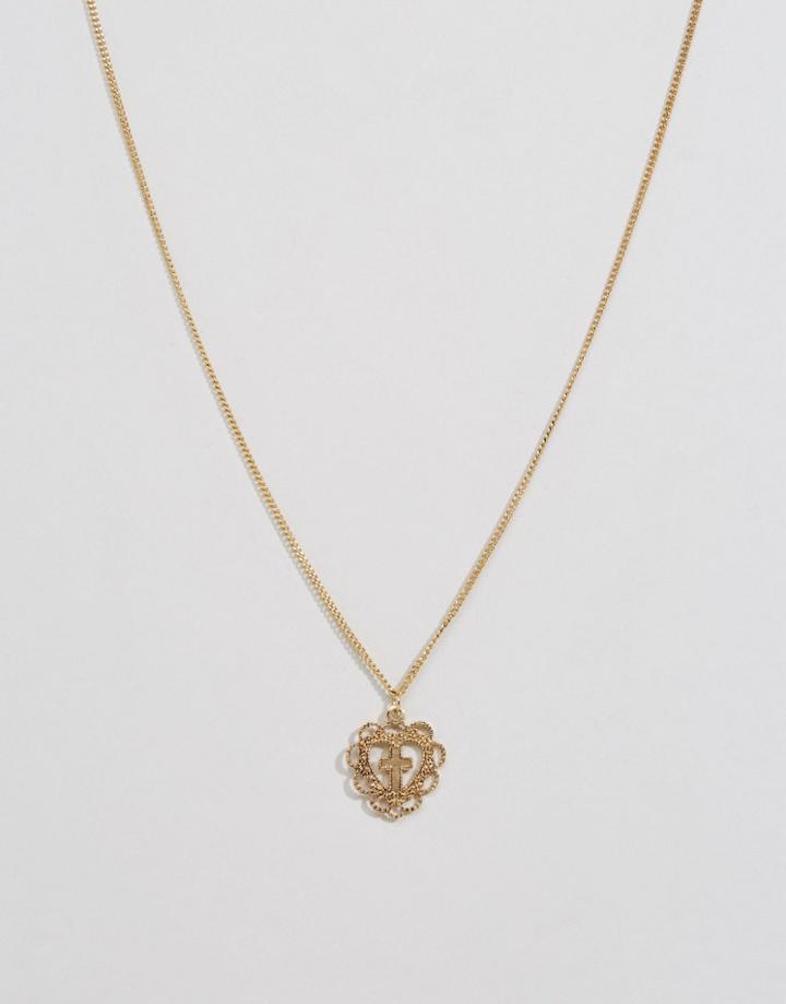 Asos Granny's Thrift Necklace - Antique Gold