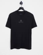 Armani Exchange T-shirt With Small Ax Box Logo In Black